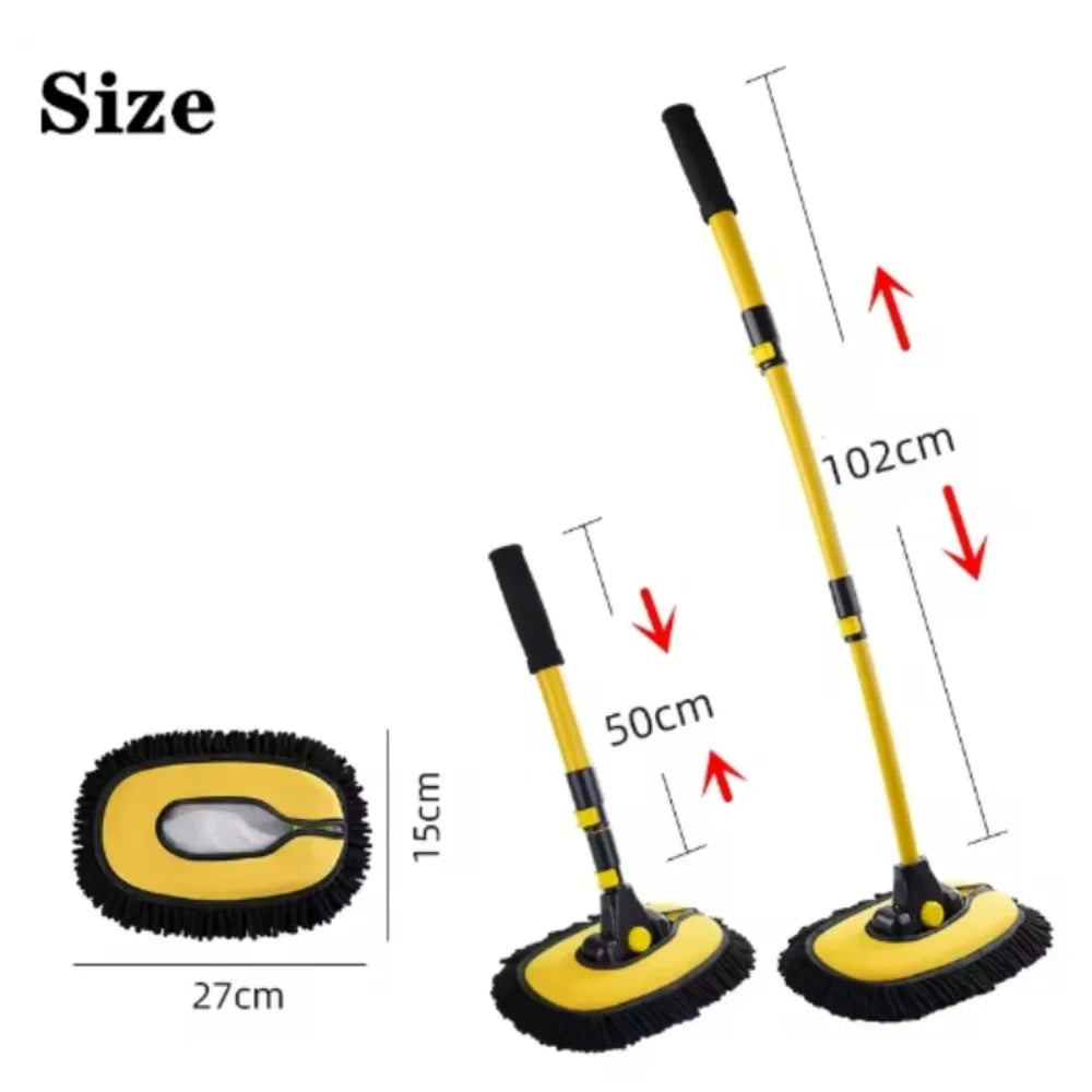 New Car Wash Mop Cleaning Brush Telescoping Long Handle Cleaning Mop Retractable Bent Bar Car Wash Brush Car Cleaning Tools
