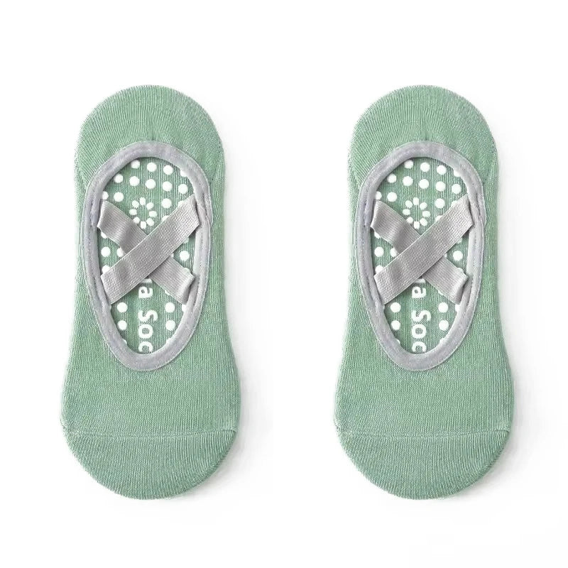 Prati Yoga Socks Non slip Women's Socks Sports Fitness Silicone Breathable Towel Bottom Yoga Socks Bandage Dance Ballet Socks
