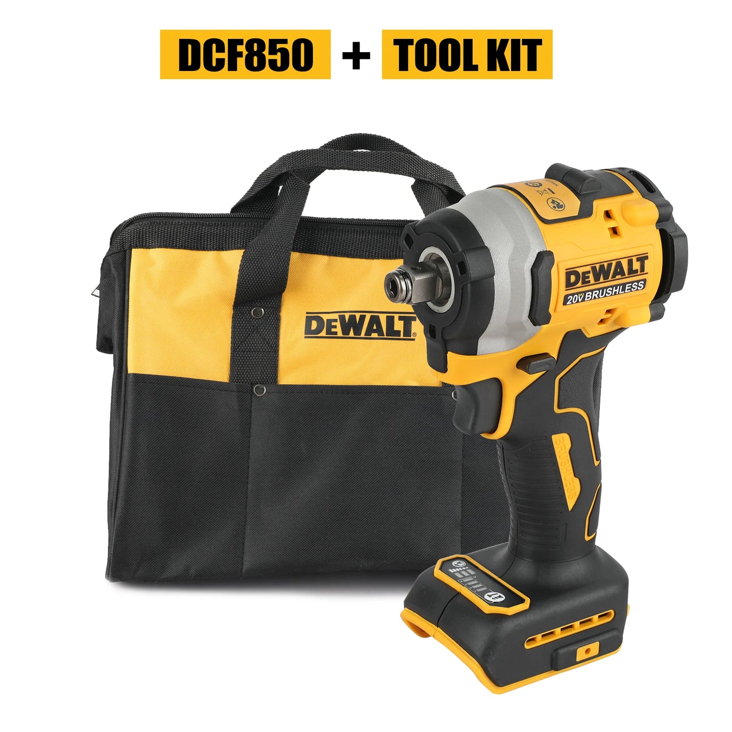 DEWALT electric screwdriverDcf850compatible withDEWALToriginal battery portable brushless impact screwdriver wrench bare machine