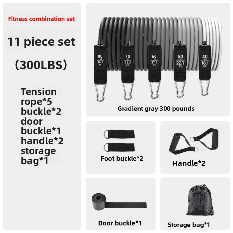 Amazon Bestselling 11 Piece Fitness Resistance Band Set for Men