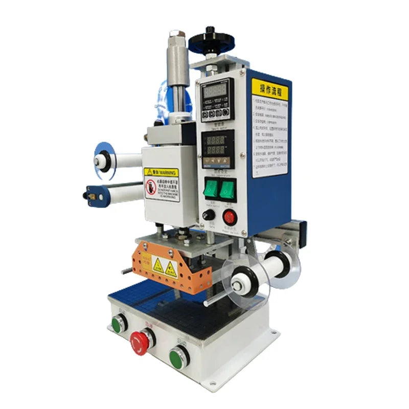Small Automatic WL-CT01/02 DTF Printer Pneumatic Embossing Machine Hot Stamping Trademark Leather Paper Plastic Wood Indentation
