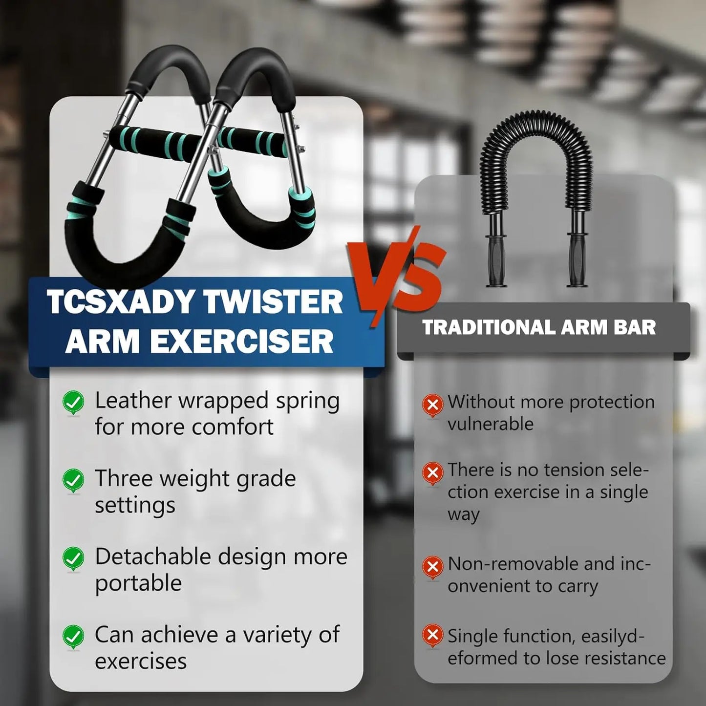 Equipment,Twister Arm Trainer with Adjustable 60-110lb Resistance,Portable Chest Trainer for Men,Strength Training Fitness and