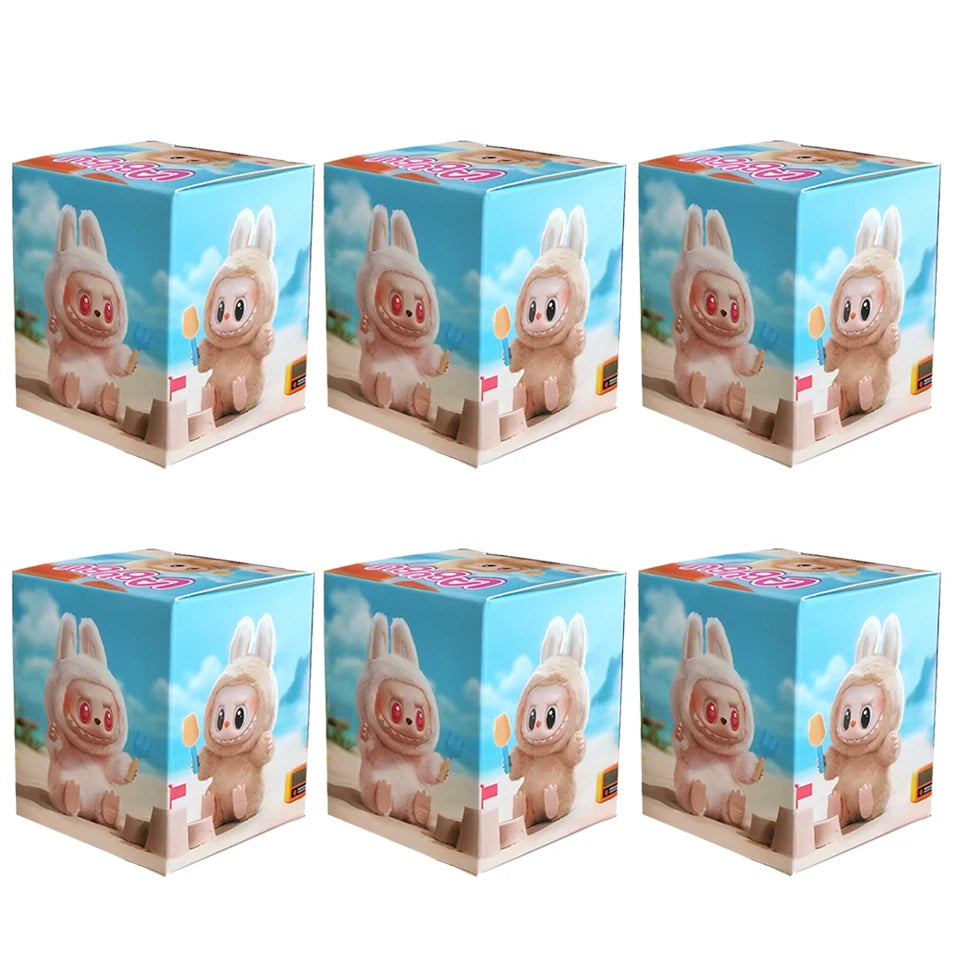 New For Labub V1 V2 Transparent Protective Cover Dustproof Hanging Plush Doll Bag Monster Toy Elf Doll Storage Box Display Cover