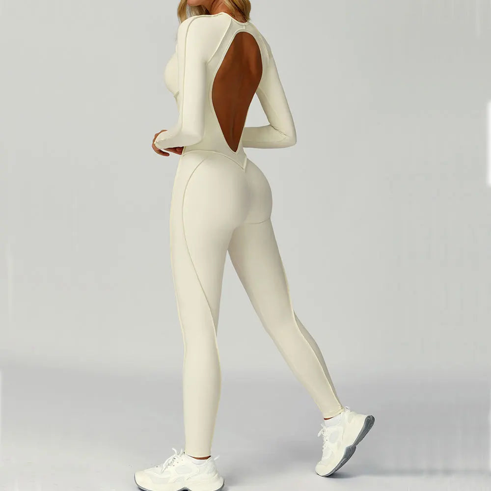 Yoga Clothes Suit Workout Sports Set Women Tracksuit Bodysuits Gym Set Women Training Siamese Fitness Jumpsuit Female Sportswear