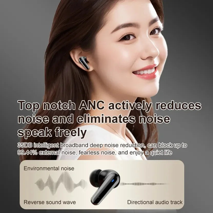 Top Selling Product Q30 Tour Pro 2 Tws Lcd Touchscreen Anc Enc Dual Noise Reduction Wireless Cuffie bluethooth Earphone Earbuds