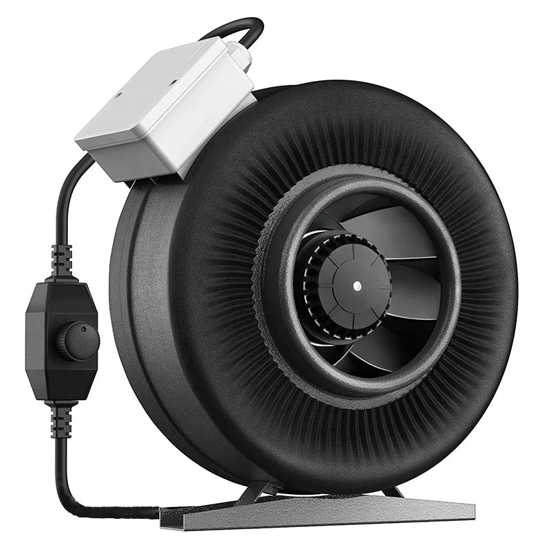 4'' 5'' 6'' 8'' 10'' 12.5 Inch Inline Duct Booster Fan Hydroponic Ventilation HVAC Exhaust Blower for Grow Tent Air Conditioning