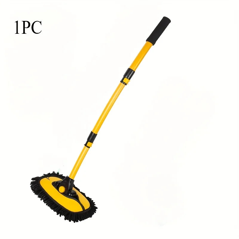 New Car Wash Mop Cleaning Brush Telescoping Long Handle Cleaning Mop Retractable Bent Bar Car Wash Brush Car Cleaning Tools