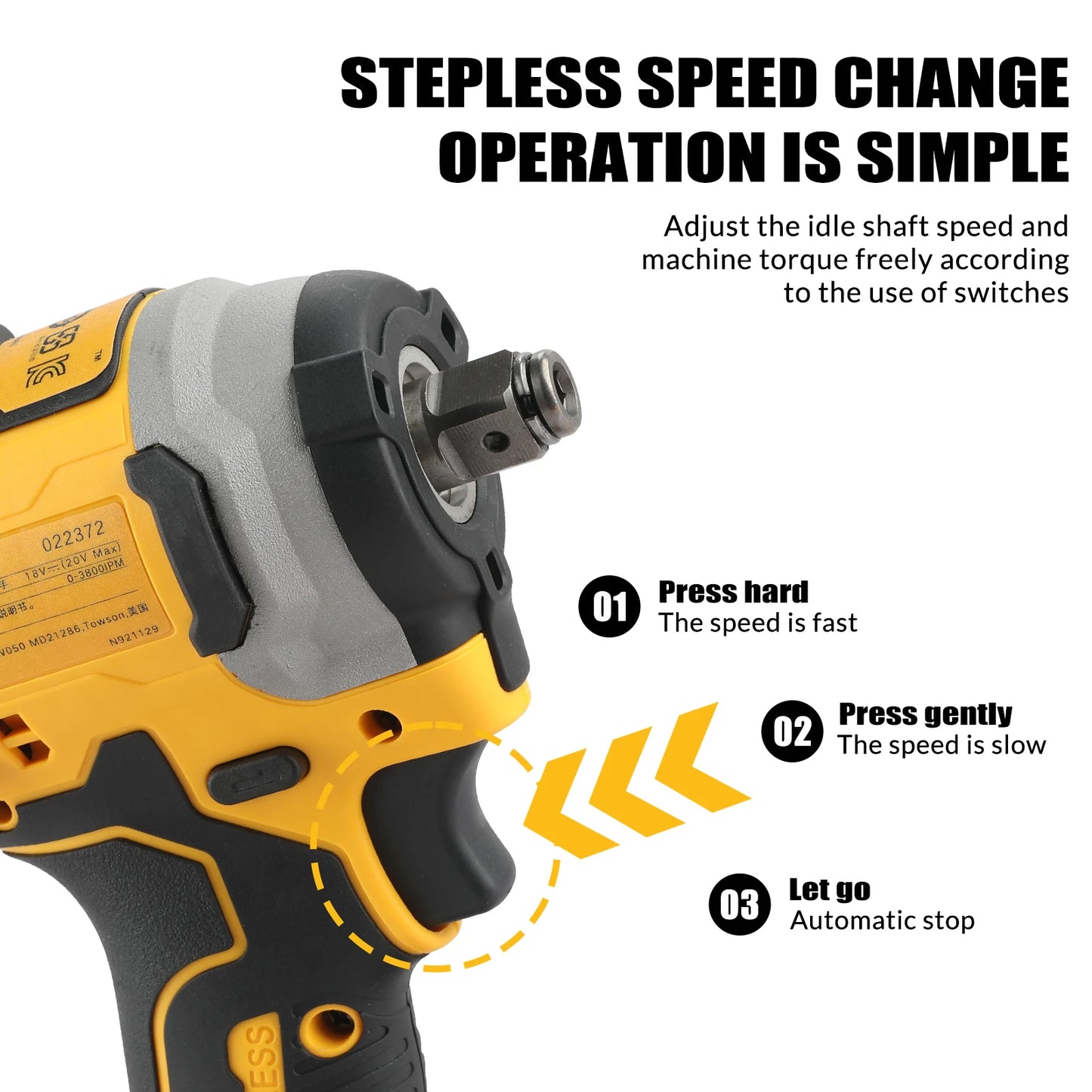 DEWALT electric screwdriverDcf850compatible withDEWALToriginal battery portable brushless impact screwdriver wrench bare machine