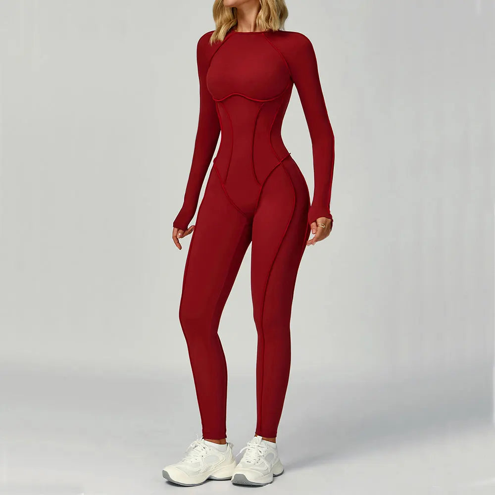 Yoga Clothes Suit Workout Sports Set Women Tracksuit Bodysuits Gym Set Women Training Siamese Fitness Jumpsuit Female Sportswear