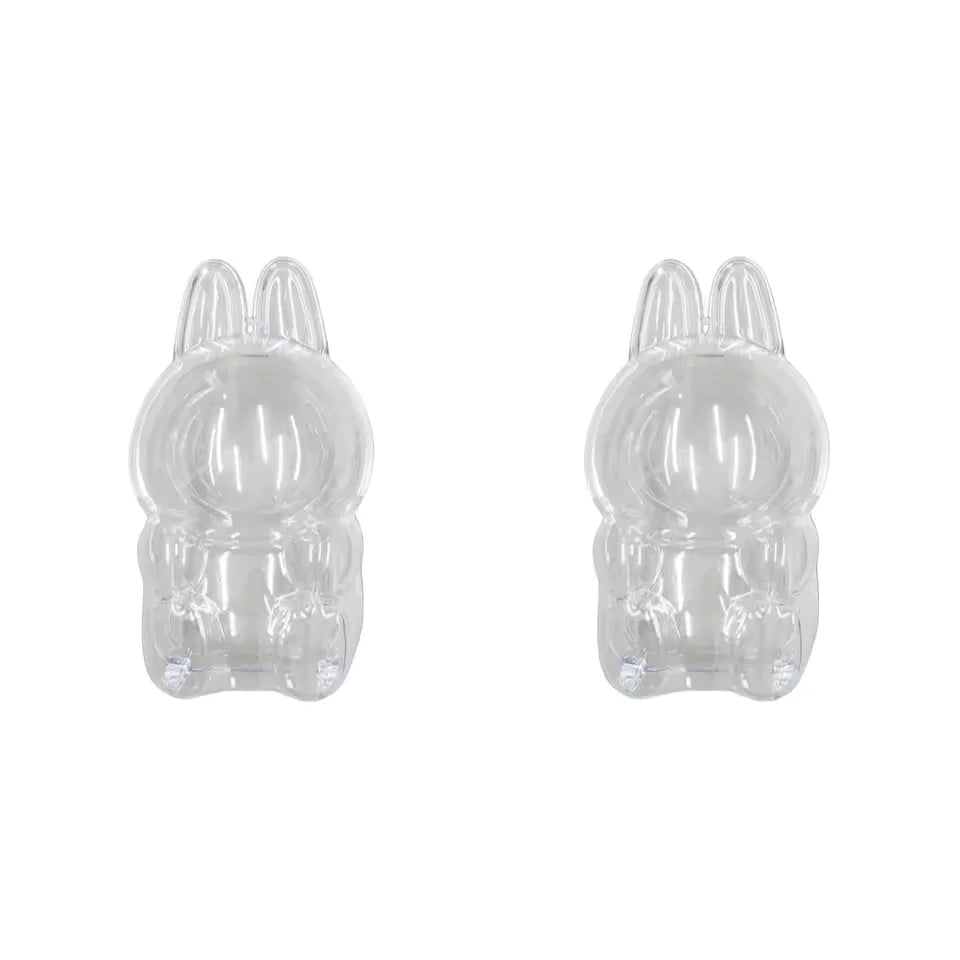 New For Labub V1 V2 Transparent Protective Cover Dustproof Hanging Plush Doll Bag Monster Toy Elf Doll Storage Box Display Cover