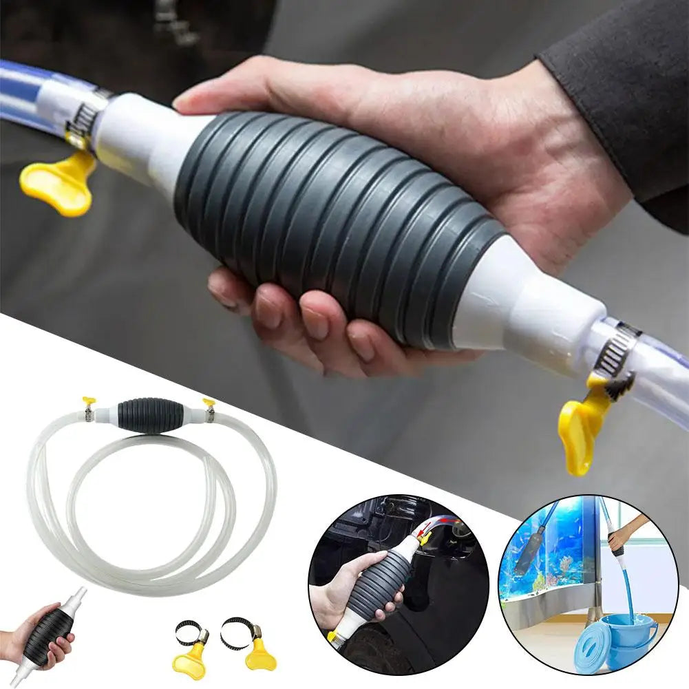 Multifunctional Liquid Vacuum Cleaner Hand Pump Petrol Pump Transfer Pump Fuel Pump Metal Hose Clamp Leakproof Oil Water Diesel