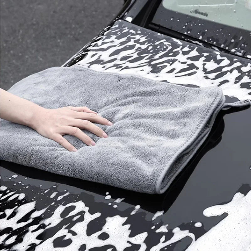 Car Wash High End Microfiber Towel Car Cleaning Drying Cloth Hemming Car Care Cloth Detailing Wash Towel