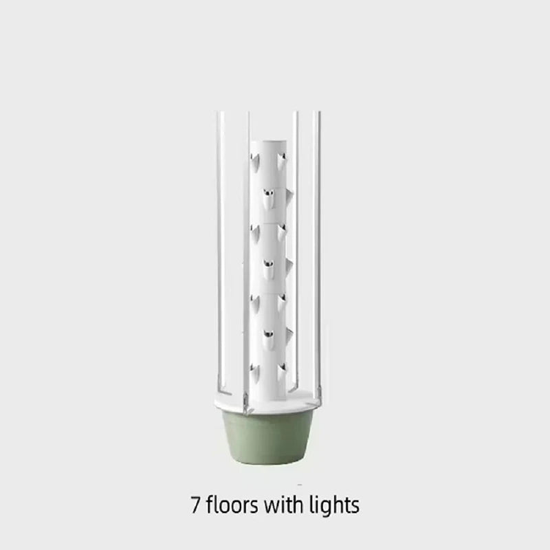 With Led Grow Light Space Tree Vertical Hydroponic Tower Intelligent Vegetable Planter Vegetable Column Soilless Cultivation Equ