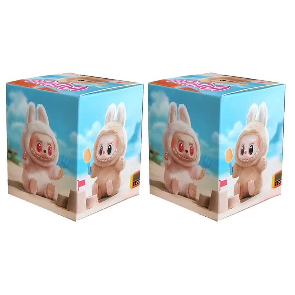 New For Labub V1 V2 Transparent Protective Cover Dustproof Hanging Plush Doll Bag Monster Toy Elf Doll Storage Box Display Cover