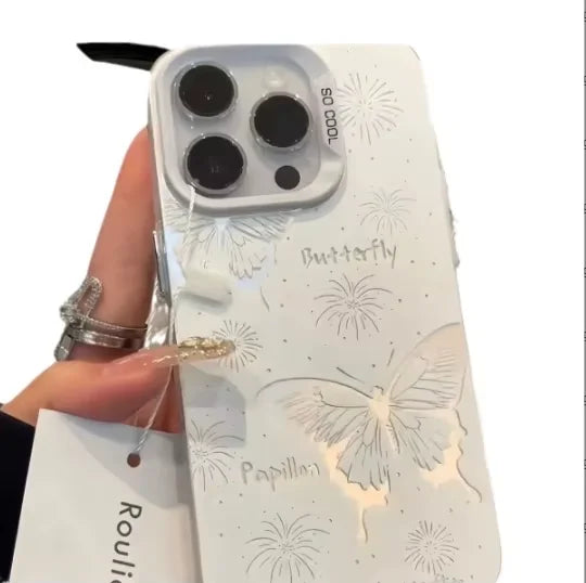 Hot Selling butterfly Shockproof Phone Case for iPhone 15 14 13 12 Mini 11 Pro Max X XR XS 7 8 Plus Girly Ins Style Case
