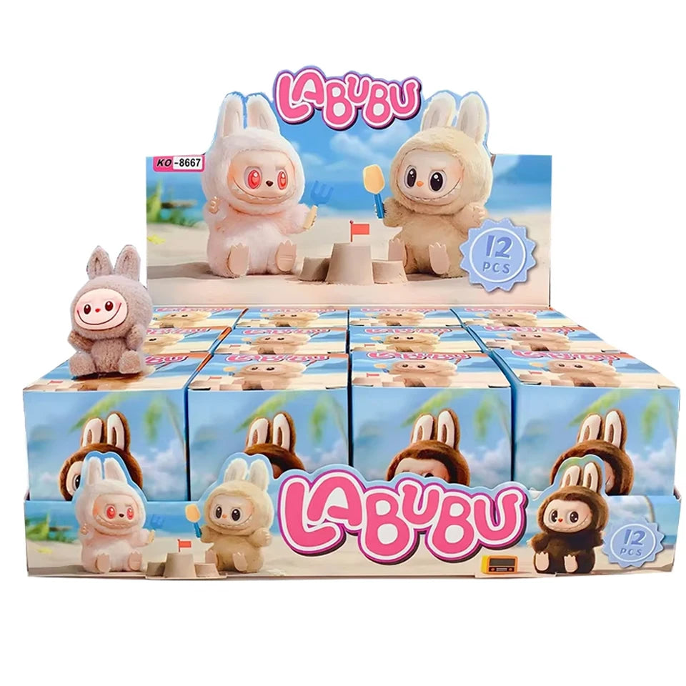 New For Labub V1 V2 Transparent Protective Cover Dustproof Hanging Plush Doll Bag Monster Toy Elf Doll Storage Box Display Cover