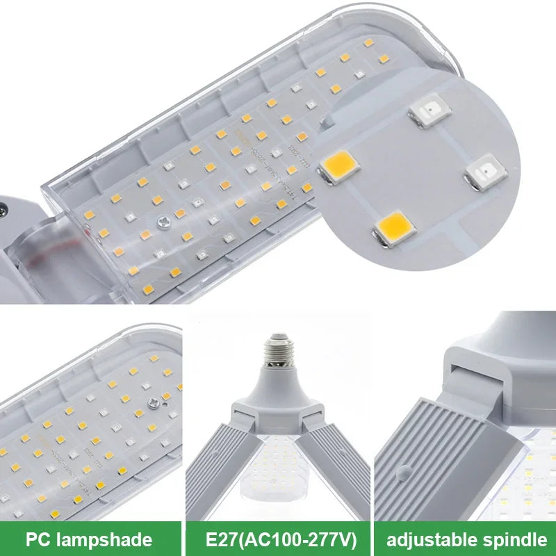 E27 Foldable Phyto Lamp SMD2835 AC85-265V Full Spectrum LED Bulb Grow Light Indoor Plants Bloom Flowering Grow lamp Garden