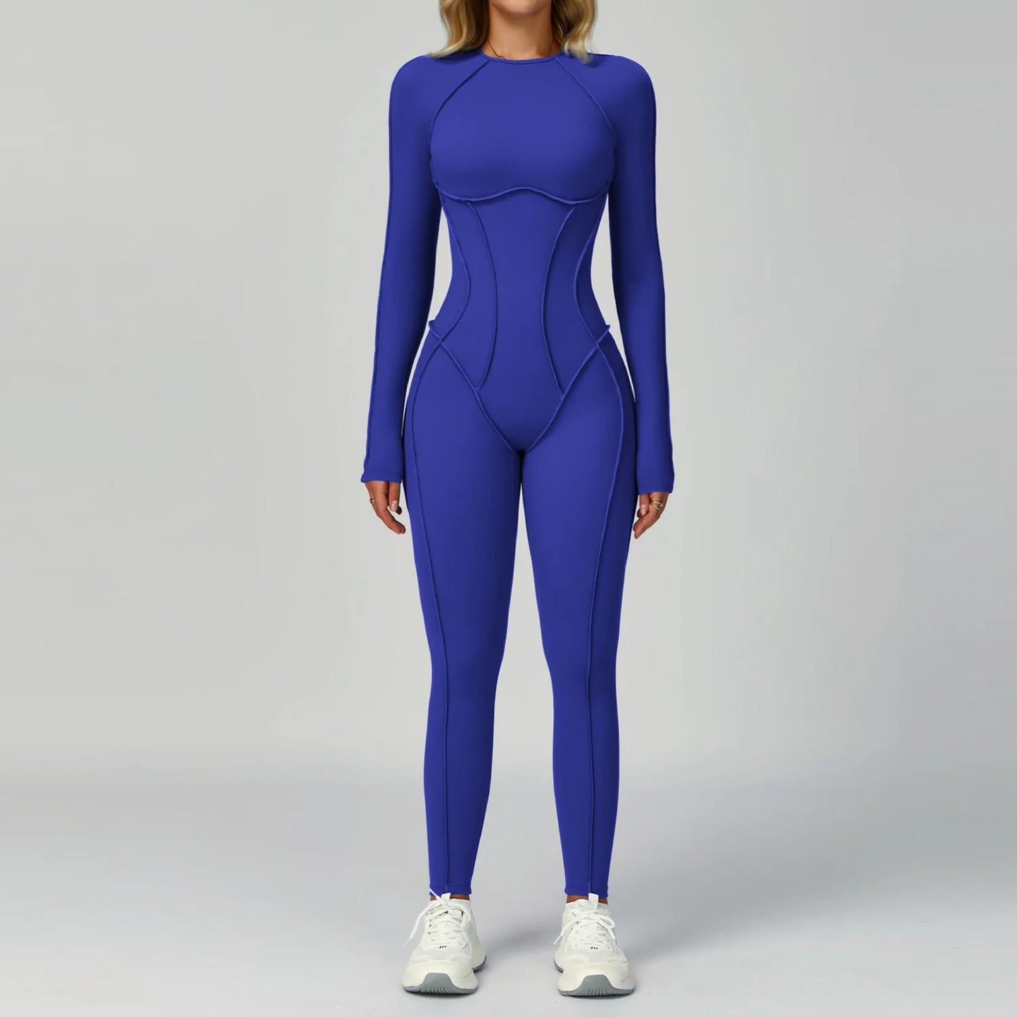 Women Tracksuit Yoga Clothes Suit Workout Sports Set Bodysuits Gym Set Women Training Siamese Fitness Jumpsuit Female Sportswear