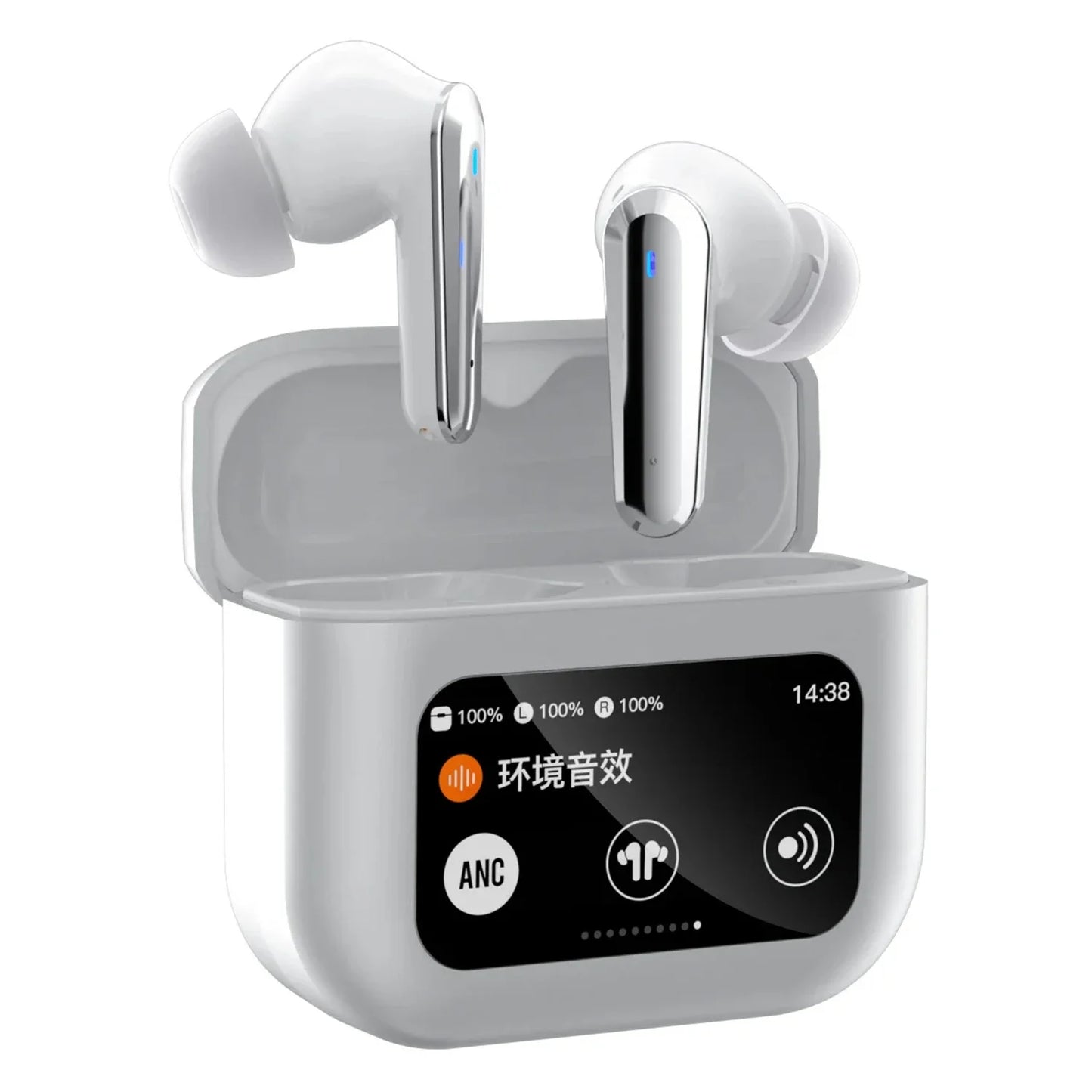 Top Selling Product Q30 Tour Pro 2 Tws Lcd Touchscreen Anc Enc Dual Noise Reduction Wireless Cuffie bluethooth Earphone Earbuds