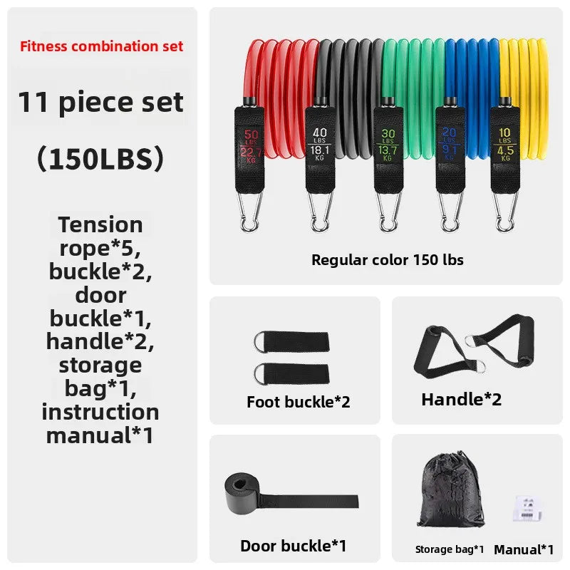 Amazon Bestselling 11 Piece Fitness Resistance Band Set for Men