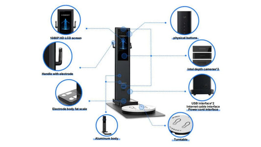 Visbody scanner Luxury Full Body 3D Scanner Real 3D Body Assessment Machine Analysis Body Analyzer for Gym and Fitness Center