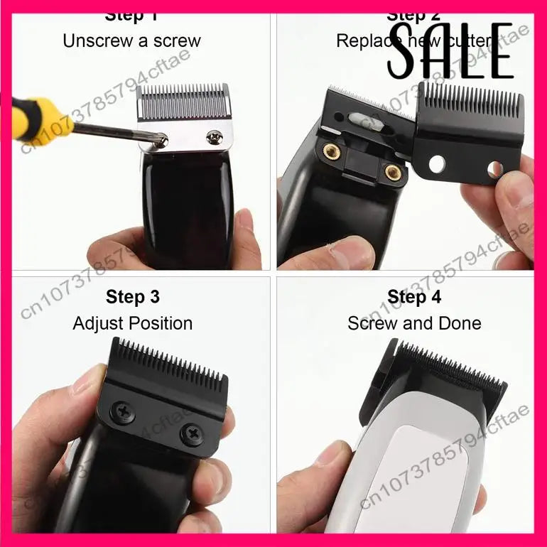 -A12R 1 Set Replacement Movable Blade Steel Accessories For Wahl Clipper Blade Professional Hair Clipper Blade Carton