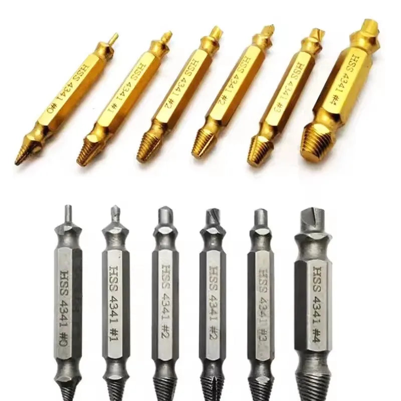 Damaged Broken Screw Extractor Drill Bit Set Stripped Broken Screw Bolt Remover Extractor Easily Take Easy Out Demolition Tools