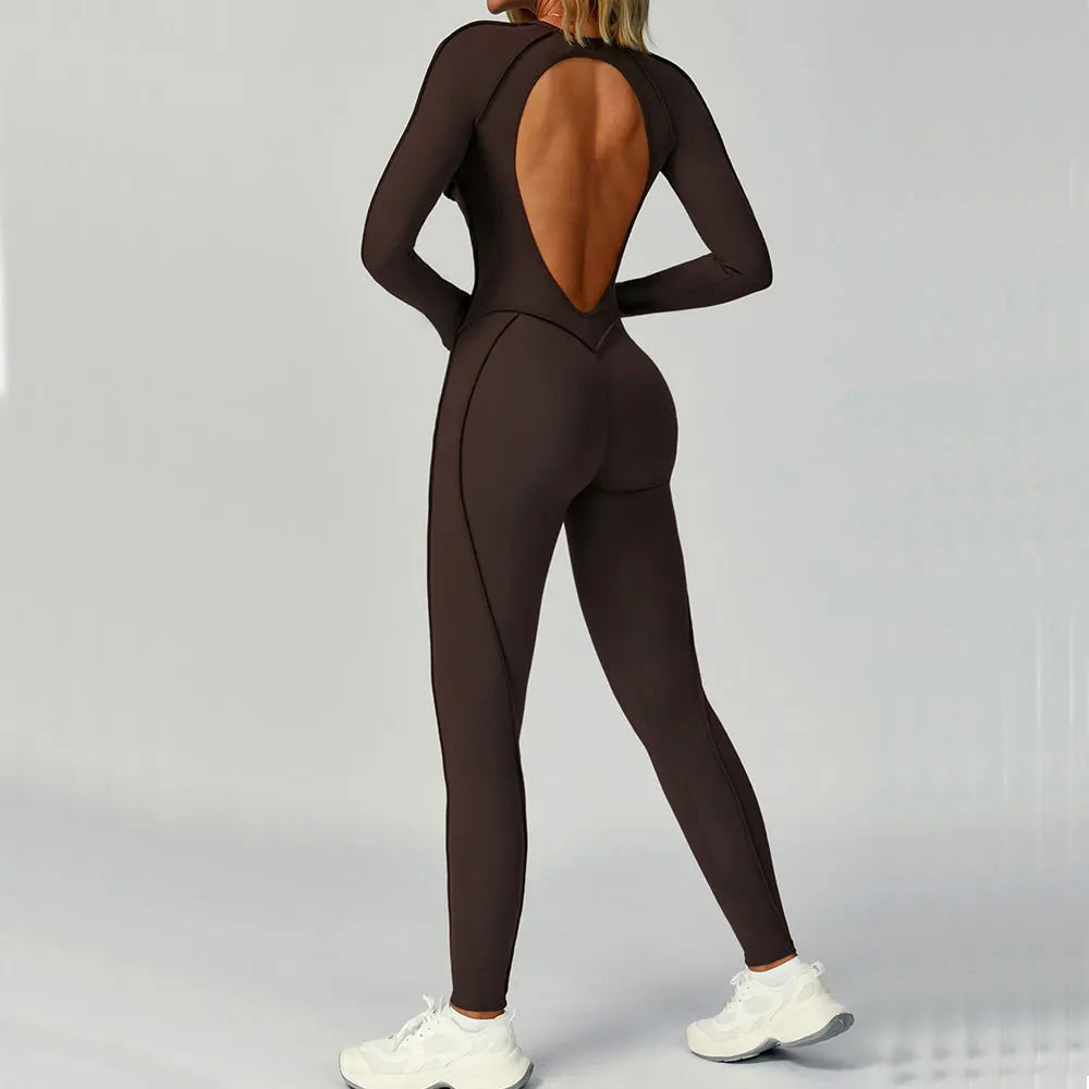Yoga Clothes Suit Workout Sports Set Women Tracksuit Bodysuits Gym Set Women Training Siamese Fitness Jumpsuit Female Sportswear