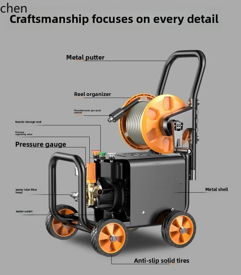 HXL Car Washer Household 220V High Pressure Water Pump High Power Booster Cleaning Machine Floor Washing