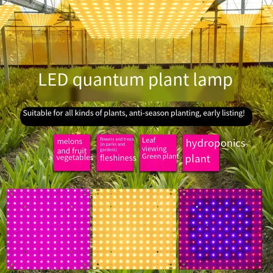 I LED Full Spectrum Grow Light Quantum Board Plant UV Lamp Indoor Flower Seedling Hydroponic Greenhouse Vegetable Cultivation