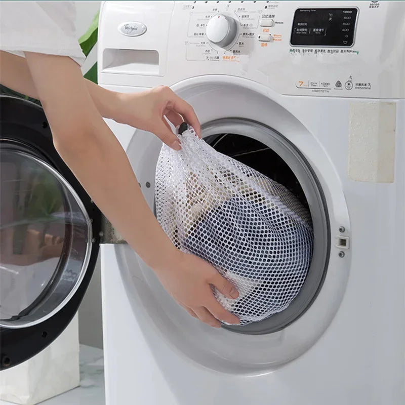Large Washing Laundry Bag Mesh Organizer Net Dirty Bra Socks Underwear Shoe Storag Wash Machine Cover Clothes