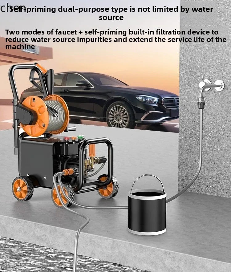 HXL Car Washer Household 220V High Pressure Water Pump High Power Booster Cleaning Machine Floor Washing