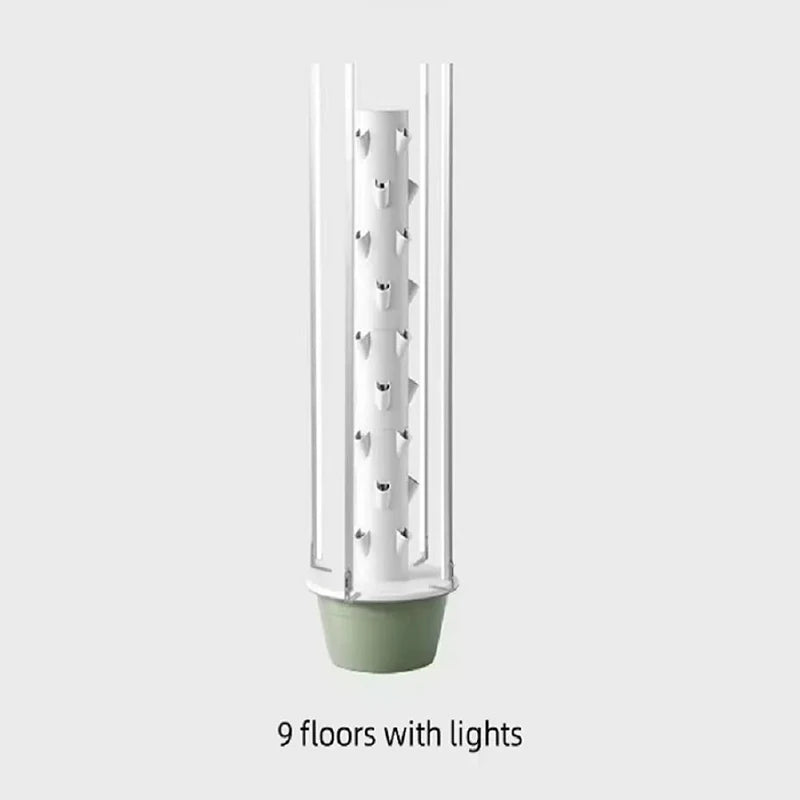 With Led Grow Light Space Tree Vertical Hydroponic Tower Intelligent Vegetable Planter Vegetable Column Soilless Cultivation Equ